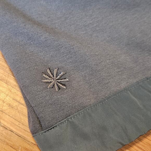 Athleta Pant Womens 2X Green Pull On High Rise Wide Leg Crop Elastic Waist Comfy - Picture 6 of 13